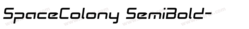SpaceColony SemiBold字体转换